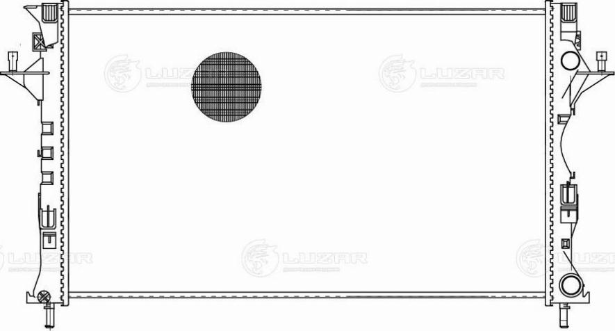 Luzar LRc 0964 - Радиатор, охлаждение двигателя abcparts.ee