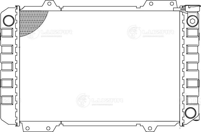 Luzar LRc 0592 - Радиатор, охлаждение двигателя abcparts.ee