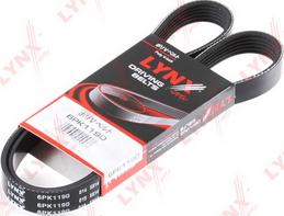 LYNXauto 6PK1190 - Поликлиновой ремень abcparts.ee
