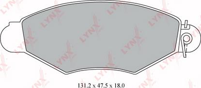 LYNXauto BD-6309 - Тормозные колодки, дисковые, комплект abcparts.ee
