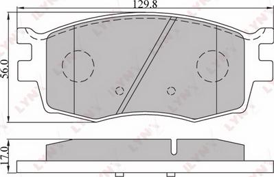 LYNXauto BD-3608 - Тормозные колодки, дисковые, комплект abcparts.ee