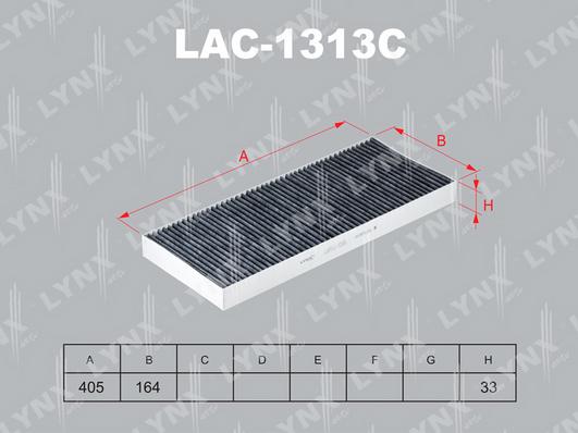 LYNXauto LAC-1313C - Фильтр воздуха в салоне abcparts.ee