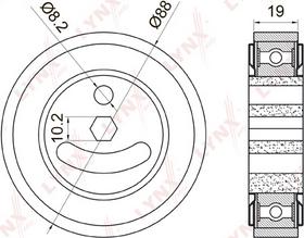 LYNXauto PB-5025 - Ролик, поликлиновый ремень abcparts.ee