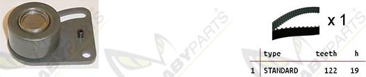 Mabyparts OBK010324 - Комплект зубчатого ремня ГРМ abcparts.ee