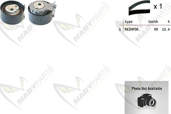 Mabyparts OBKWP0066 - Водяной насос + комплект зубчатого ремня ГРМ abcparts.ee