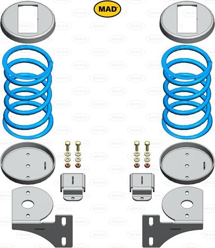 MAD HV-198250 - Комплект ходовой части, пружины abcparts.ee