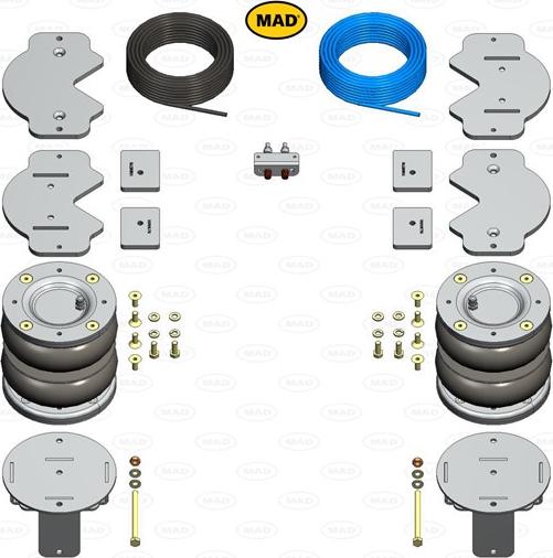 MAD NR-097044-B - Пневматическая рессора, ходовая часть abcparts.ee