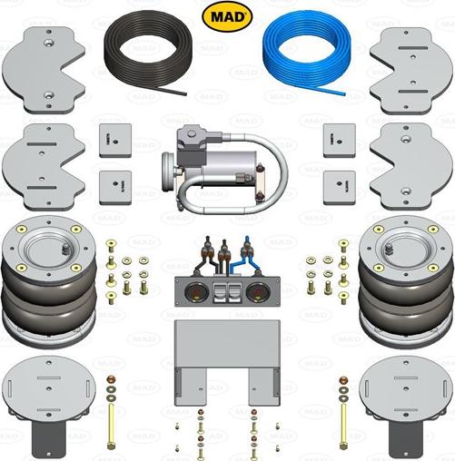 MAD NR-097044-CS - Пневматическая рессора, ходовая часть abcparts.ee
