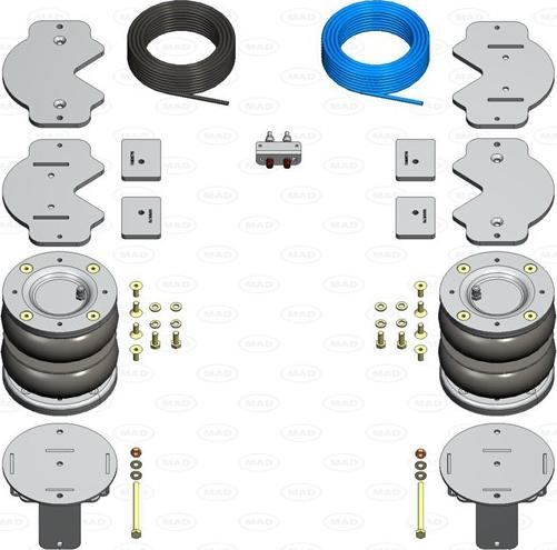 MAD NR-097024-B - Пневматическая рессора, ходовая часть abcparts.ee