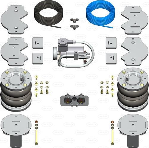 MAD NR-097024-C - Пневматическая рессора, ходовая часть abcparts.ee