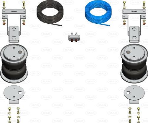 MAD NR-107054-B - Пневматическая рессора, ходовая часть abcparts.ee