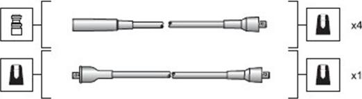 Magneti Marelli 941318111025 - Комплект проводов зажигания abcparts.ee