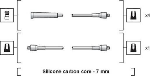 Magneti Marelli 941318111182 - Комплект проводов зажигания abcparts.ee