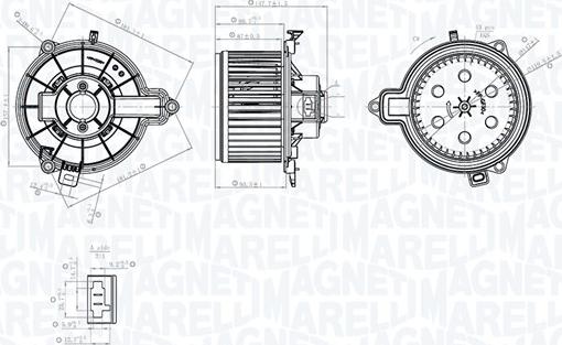 Magneti Marelli 069412782010 - Вентилятор салона abcparts.ee