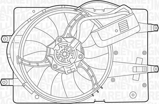 Magneti Marelli 069422393010 - Вентилятор, охлаждение двигателя abcparts.ee