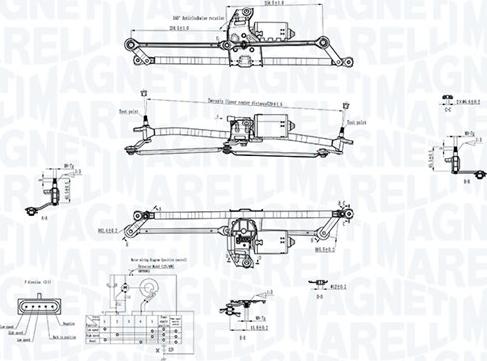 Magneti Marelli 064351763010 - Система очистки окон abcparts.ee