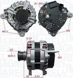 Magneti Marelli 063736195010 - Генератор abcparts.ee