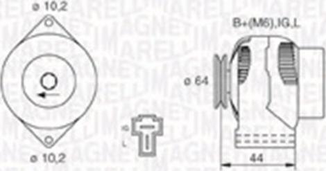 Magneti Marelli 063730019010 - Генератор abcparts.ee