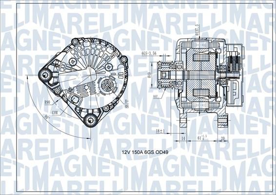 Magneti Marelli 063731618410 - Генератор abcparts.ee