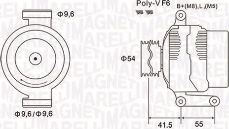 Magneti Marelli 063731862010 - Генератор abcparts.ee