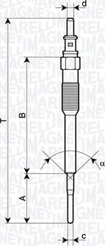 Magneti Marelli 062900136304 - Свеча накаливания abcparts.ee