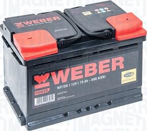 Magneti Marelli 067075720002 - Стартерная аккумуляторная батарея, АКБ abcparts.ee