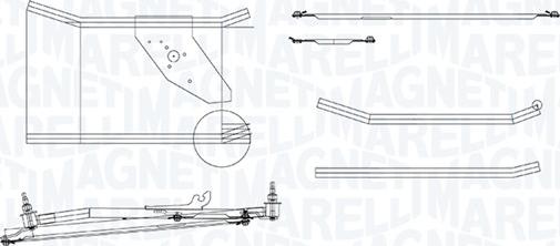 Magneti Marelli 085570760010 - Система тяг и рычагов привода стеклоочистителя abcparts.ee