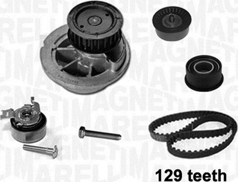 Magneti Marelli 341405720003 - Водяной насос + комплект зубчатого ремня ГРМ abcparts.ee