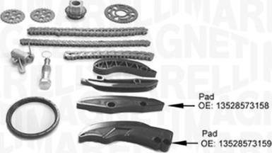 Magneti Marelli 341500001430 - Комплект цепи привода распредвала abcparts.ee