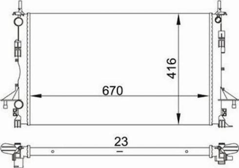 Magneti Marelli 359000391560 - Радиатор, охлаждение двигателя abcparts.ee