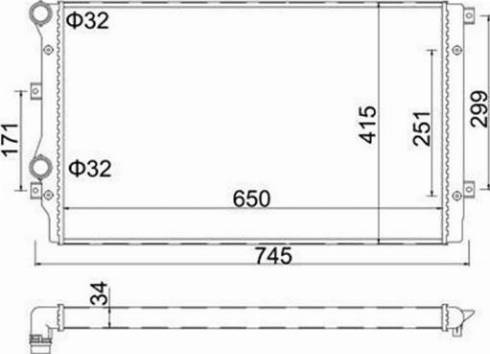 Magneti Marelli 359000301290 - Радиатор, охлаждение двигателя abcparts.ee