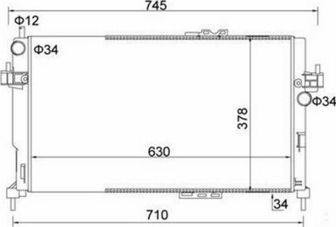 Magneti Marelli 359000301240 - Радиатор, охлаждение двигателя abcparts.ee