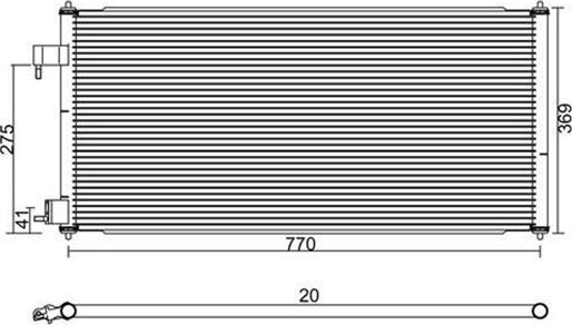 Magneti Marelli 359003220660 - Конденсатор кондиционера abcparts.ee
