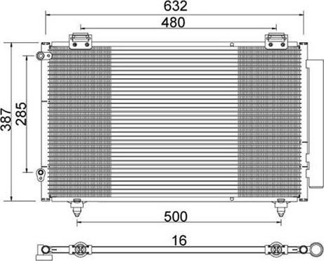 Magneti Marelli 359003221570 - Конденсатор кондиционера abcparts.ee