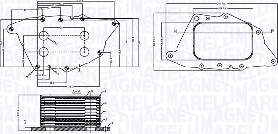 Magneti Marelli 350300004900 - Масляный радиатор, двигательное масло abcparts.ee