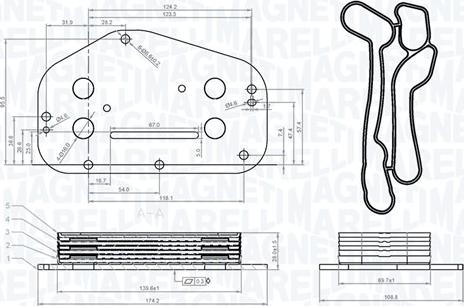 Magneti Marelli 350300004500 - Масляный радиатор, двигательное масло abcparts.ee