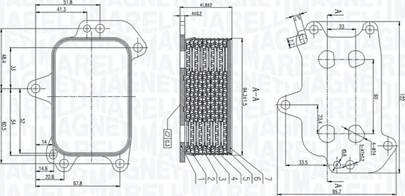 Magneti Marelli 350300005100 - Масляный радиатор, двигательное масло abcparts.ee