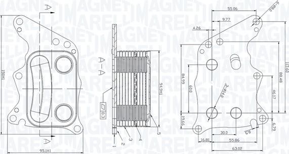 Magneti Marelli 350300005200 - Масляный радиатор, двигательное масло abcparts.ee