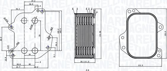 Magneti Marelli 350300005700 - Масляный радиатор, двигательное масло abcparts.ee