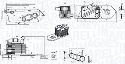 Magneti Marelli 350300006800 - Масляный радиатор, двигательное масло abcparts.ee