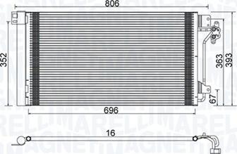 Magneti Marelli 350203962000 - Конденсатор кондиционера abcparts.ee