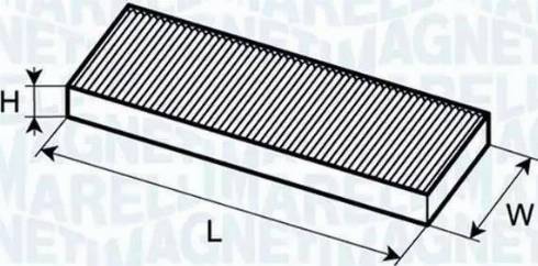 Magneti Marelli 350203061320 - Фильтр воздуха в салоне abcparts.ee