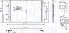 Magneti Marelli 350203103400 - Конденсатор кондиционера abcparts.ee