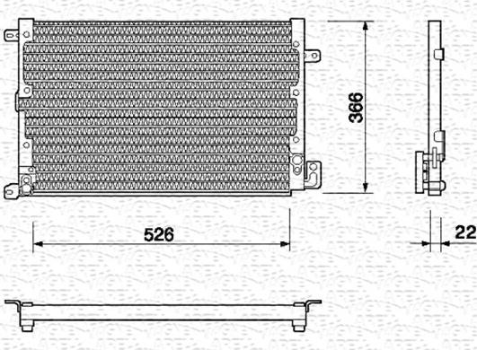 Magneti Marelli 350203123000 - Конденсатор кондиционера abcparts.ee