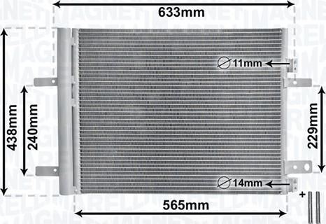 Magneti Marelli 350203862000 - Конденсатор кондиционера abcparts.ee