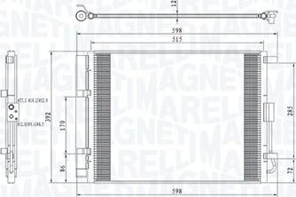 Magneti Marelli 350203809000 - Конденсатор кондиционера abcparts.ee