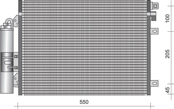 Magneti Marelli 350203366000 - Конденсатор кондиционера abcparts.ee