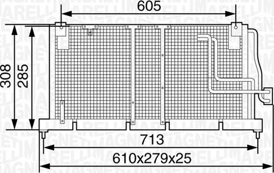 Magneti Marelli 350203233000 - Конденсатор кондиционера abcparts.ee