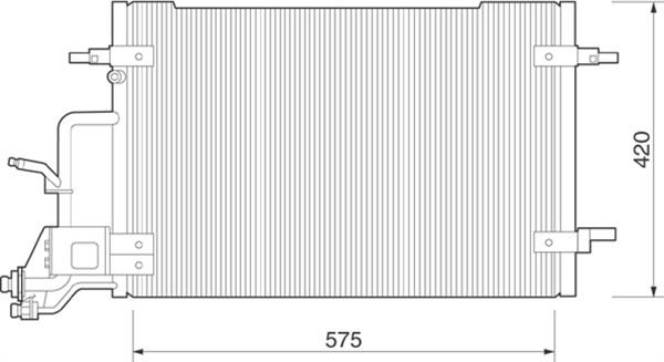 Magneti Marelli 350203225000 - Конденсатор кондиционера abcparts.ee