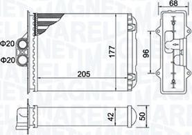 Magneti Marelli 350218482000 - Теплообменник, отопление салона abcparts.ee